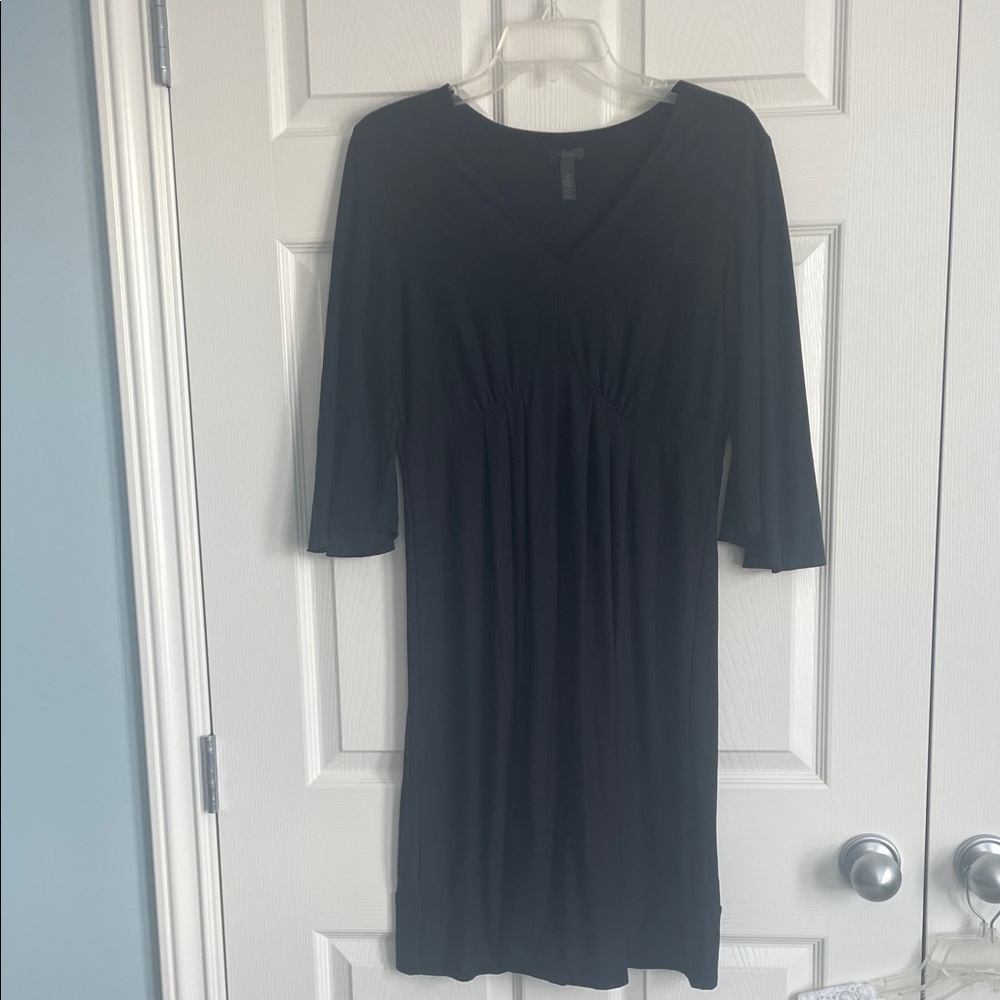 Soma Elegant Black Midi Dress